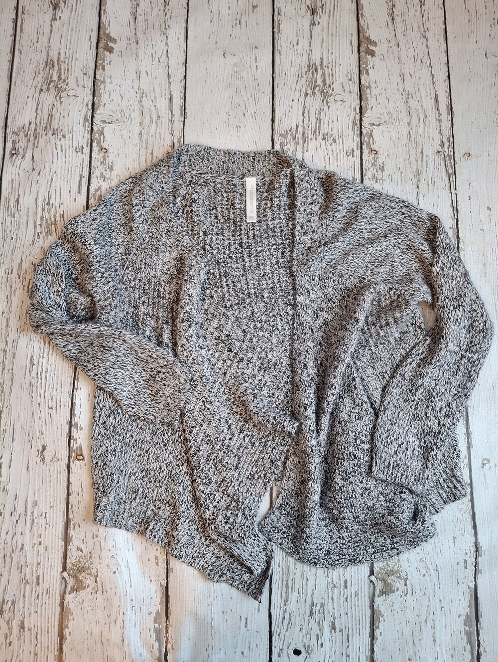 Aeropostale Gray Marled Open-Front Women's Cardigan